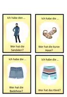 Vista previa - Juegos / Gamificación - Juego de lectura "Sommerkleidung" alemán - página 3