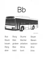 Vorschau - Arbeitsblätter - Leseblatt Buchstabe Bb - Deckblatt