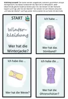 Vista previa - Juegos / Gamificación - Juego de lectura "Wer hat ...? Ich habe ...?" Winterkleidung - alemán - página 1