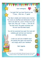 Vista previa - Unidades / Secuencias / Situaciones de Aprendizaje - I have ... Who has ...? Easter & Spring Inglés FREEBIE - página 1