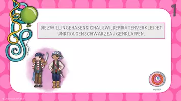 Vorschau - Interaktives Material - interaktive PDF - Schlangensätze Fasching (schwer) - Seite 3