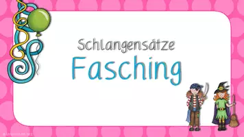 Vorschau - Aufgabenkarten - Kartei Schlangensätze Fasching (schwere Version) - Seite 2