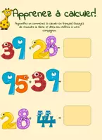 Aperçu - Jeux - Feuille de travail - apprendre l'arithmétique avec des tâches simples - Page de couverture