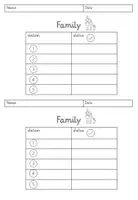 Vorschau - Arbeitsblätter - Stationenlernen "family" - Seite 1