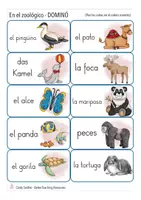Aperçu - Jeux - animales del zoo DOMINO Espagnol - Page 3