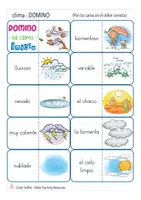 Aperçu - Jeux - el clima / el tiempo juego DOMINO Espagnol - Page 1