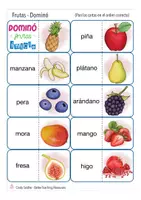 Aperçu - Jeux - frutas DOMINO juego Espagnol - Page 1