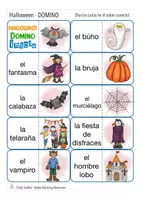 Aperçu - Jeux - HALLOWEEN DOMINO juego Espagnol - Page 1