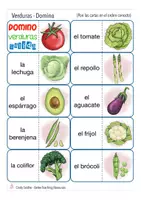 Aperçu - Jeux - verduras juego Espagnol domino - Page 1