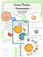 Vorschau - Unterrichtsreihen - Planeten & Sonnensystem: Arbeitsheft (Kl. 3/4) - Deckblatt