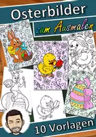 Vorschau - Mal- und Bastelvorlagen - Oster-Ausmalbilder, Ausmalbilder für Ostern - Klassenzimmergestaltung - Deckblatt