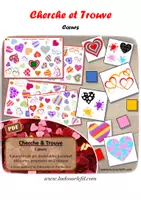 Aperçu - Apprentissages en autonomie - Cherche et Trouve - Coeurs pour la Saint Valentin - Page de couverture