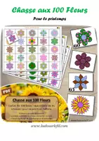 Aperçu - Apprentissages en autonomie - Chasse aux 100 Fleurs pour le printemps - Page de couverture