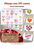 Aperçu - Jeux - Chasse aux 100 cœurs pour la Saint Valentin - Page de couverture