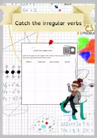 Vorschau - Arbeitsblätter - Catch the irregular verbs - Deckblatt
