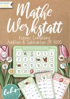 Vorschau - Stationenlernen - Mathewerkstatt Frühling - Kleines Einmaleins / Addition & Subtraktion im ZR 1000 - Deckblatt