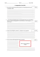 Vorschau - Arbeitsblätter - Probe Weimarer Republik - GPG 8 - Deckblatt