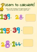 Aperçu - Feuilles d'exercices - Calculating with numbers made easy! - Worksheet - Page de couverture