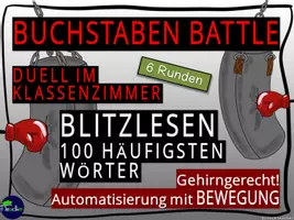 Vorschau - Stundenentwürfe - Buchstaben Battle - Blitzlesen (100 häufigsten Wörter der deutschen Sprache) - Seite 3