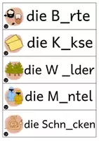 Vorschau - Bildkarten - Tafelkarten| äu/eu und ä/e | Strategie Ableiten - Seite 1