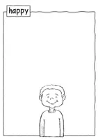 Aperçu - Matériel pour travaux manuels / dessin - HAPPINESS / happy - Discover emotions creatively (Sketchnotes) - Page 1