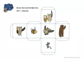 Vorschau - Spiele - Brown Owl and the Bee Hive - VOCABULARY DICE - Seite 1