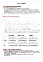 Vorschau - Merkblätter - KOSTENLOS: Present Progressive Merkblatt mit allen Regeln zur Bildung und Verwendung - Signalwörter - Besonderheiten - Seite 1