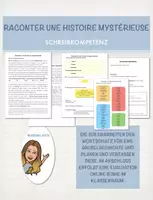 Vorschau - Stundenentwürfe - Raconter une histoire mystérieuse - eine Geschichte schreiben - Deckblatt