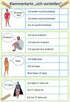Aperçu - Cartes d'exercices - Cartes à agrafer "sich vorstellen" allemand - Page de couverture