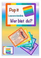 Aperçu - Jeux - Pop it " Wer bist du?" allemand - Page de couverture