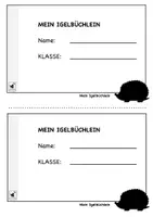 Vorschau - Mal- und Bastelvorlagen - Mein Igelbüchlein - Einfache Aufgaben rund um das Thema Igel - Seite 1