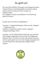 Vorschau - Spiele - Klappbilder zum Einmaleins basteln - Seite 1