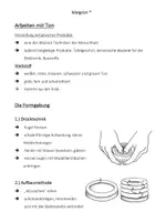 Vorschau - Arbeitsblätter - MATERIALPAKET : 3 Aufgaben zum Modellieren mit Ton + Infoblatt - Seite 1