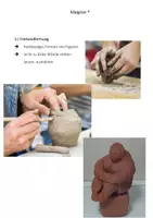 Vorschau - Arbeitsblätter - MATERIALPAKET : 3 Aufgaben zum Modellieren mit Ton + Infoblatt - Deckblatt