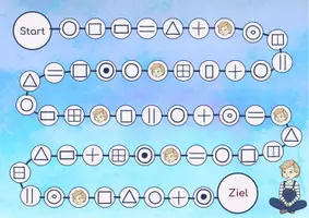 Vorschau - Spiele - Graphomotorik Brettspiel Stufe 2 - Seite 1