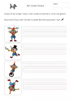 Vorschau - Arbeitsblätter - Der Clown Klumsi / Arbeitsblätter Lesen und Schreiben - Seite 1