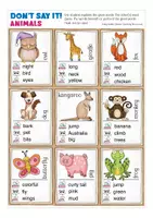 Vorschau - Spiele - Don't say it! animals Englisch - Seite 1