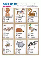 Vista previa - Juegos / Gamificación - Don't say it! Animals English Game Inglés - página 2