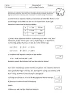 Vorschau - Arbeitsblätter - Klassenarbeit rechtwinklige Dreiecke - Deckblatt