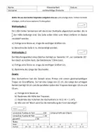 Vorschau - Arbeitsblätter - Klassenarbeit rechtwinklige Dreiecke - Seite 1