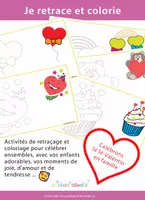 Aperçu - Matériel pour travaux manuels / dessin - Coloriage saint-valentin - Page de couverture