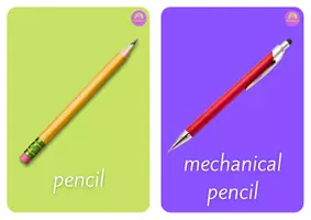 Vista previa - Unidades / Secuencias / Situaciones de Aprendizaje - School Objects and Supplies Vocabulary Flashcards ESL - página 3