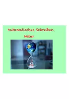 Vorschau - Präsentationen/Tafelbilder - Automatisches Schreiben Natur - Deckblatt