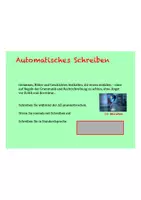 Vorschau - Präsentationen/Tafelbilder - Automatisches Schreiben Natur - Seite 1