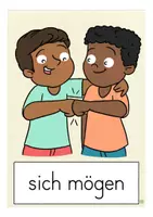 Aperçu - Présentation / Support pour le tableau - Bildkarten Freundschaft Deutsch / Allemand - Page 3