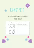 Vorschau - Arbeitsblätter - KUNSTZEIT Mal- und Zeichenheft - Extra Seite Frühling - Deckblatt