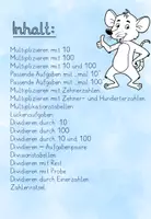 Vorschau - Arbeitsblätter - Übungsheft Multiplizieren und Dividieren mit Zehner- und Hunderterzahlen Mäuse - Seite 1