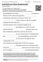 Vorschau - Arbeitsblätter - Lernplakat + Arbeitsblätter "Bundestagswahl" + Lösung & MP3 + Infografik - Seite 1