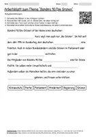 Vorschau - Arbeitsblätter - Lernplakat + Arbeitsblätter "Bündnis 90/Die Grünen" + Lösung & MP3 + - Seite 1