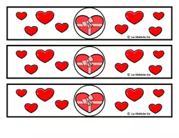 Vista previa - Manualidades / Dibujos para colorear - MANILLAS PARA RECORTAR SAN VALENTIN 2 - página 3